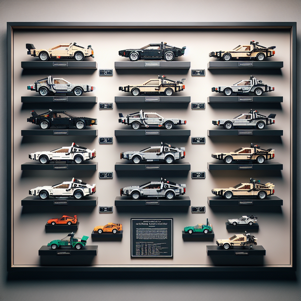 How to Arrange Multiple LEGO Cars in a Single Display Frame