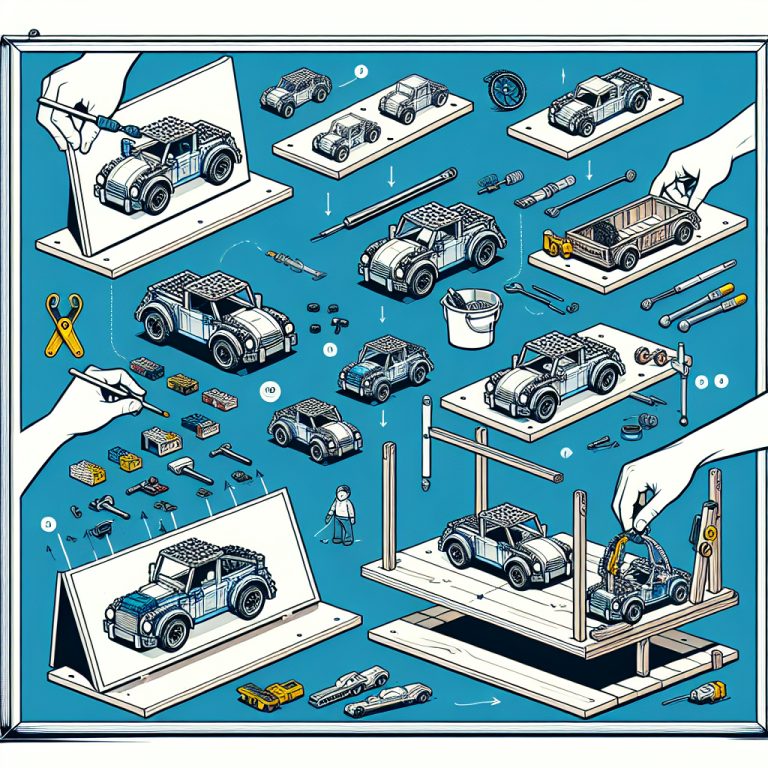 How to Mount LEGO Cars in a Display Frame Securely