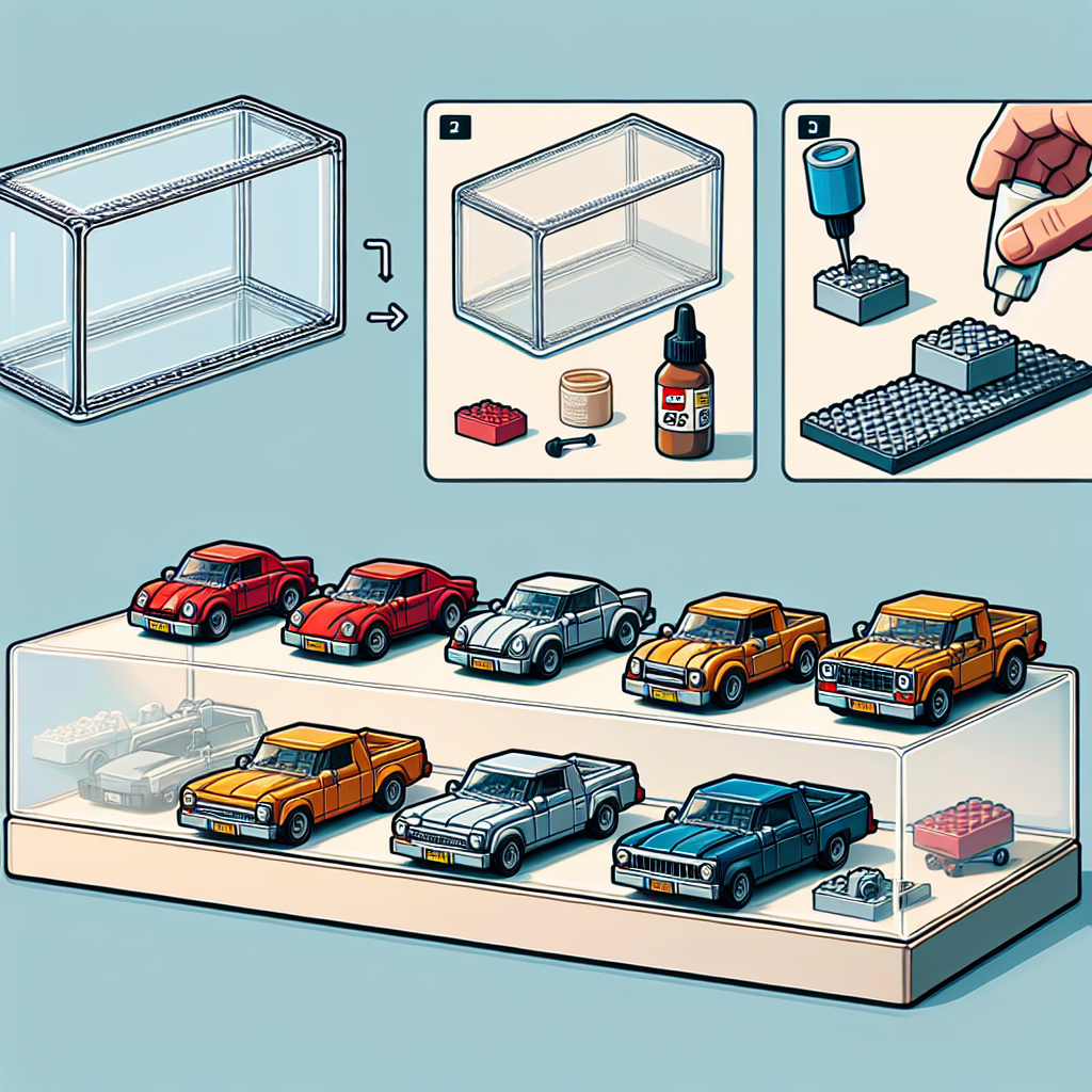 How to Mount LEGO Cars in a Display Frame Securely