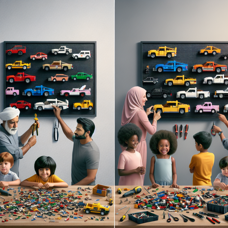 How to Transition from Tabletop to Wall-Mounted LEGO Car Displays