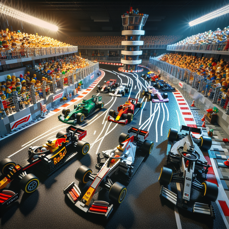 How to Create a Racing Scene with LEGO F1 Models